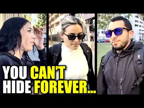 Alleged ICE Agents PANIC When Spotted in Public by This Activist