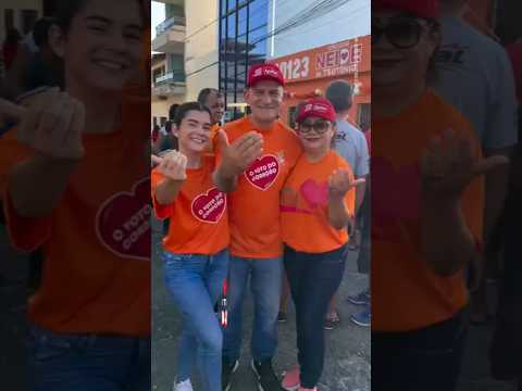 Concentração de Neide de Teotônio para o Arrastão de Raniery em Guarabira na Paraíba #eleições2024