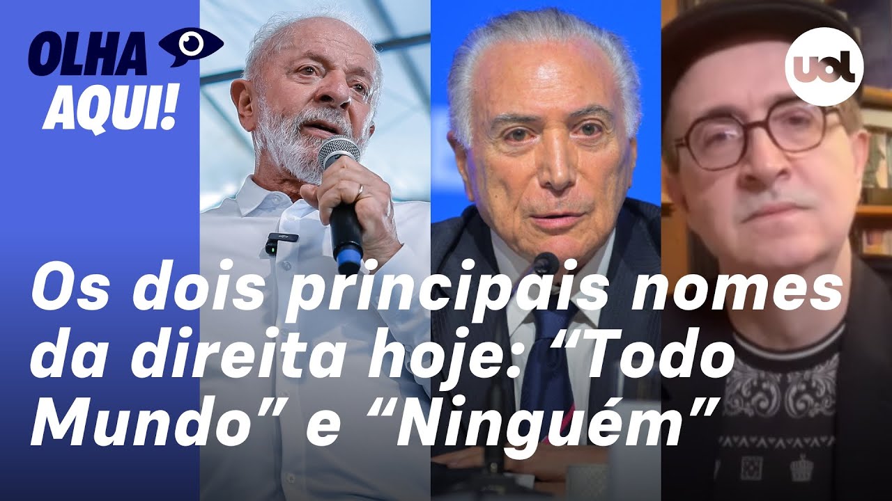 Reinaldo: Temer, a candidatura Lula e o nome da direita. Há dois até agora: “Todo Mundo” e “Ninguém”