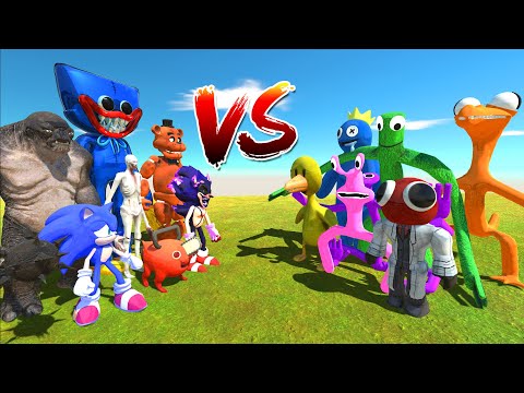 Infinity Battle | Rainbow Friends Attack - Animal Revolt Battle Simulator