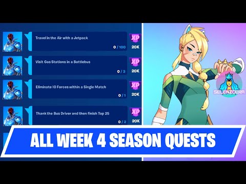 Fortnite All Week 4 Season Quests Guide | Fortnite Chapter 3 Season 2