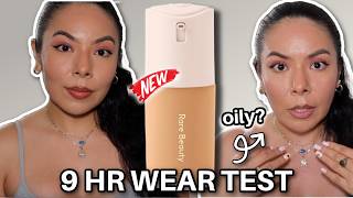 RARE BEAUTY Natural Matte Foundation Review + 9 Hour Wear Test on VERY Oily Skin 😱
