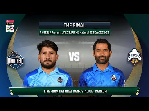 Live | Abbottabad vs Karachi Whites | Match 63 | Final | National T20 2023-24 | PCB | M1W1A