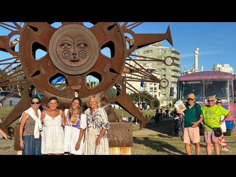 Agó Páez Vilaró llenó de color el atardecer de Atlántida con su proyecto “Camino del Sol”