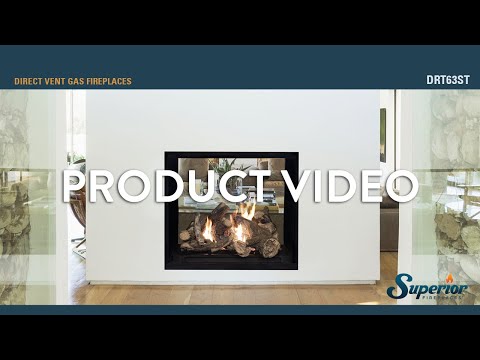 Superior DRT6300 Series 40" Direct Vent See-Through Fireplace, Natural Gas (DRT63STTEN-B) (F4692)