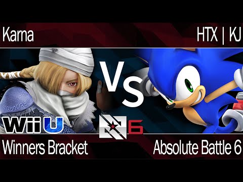 AB6 Smash 4 - Karna  (Sheik) vs HTX | KJ (Sonic) - Winners Bracket