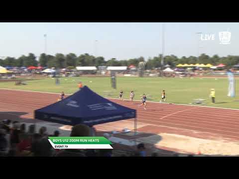 Boys U12 200m Heat 3 - 2019 State Track and Field Championships // LAVicTV