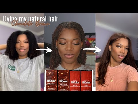 Dying My Natural Hair Chocolate Brown | L'oreal...