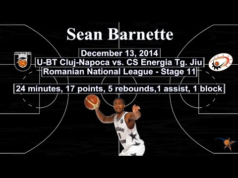 Sean Barnette - U-BT Cluj vs Energia Tg. Jiu 13 DEC 2014