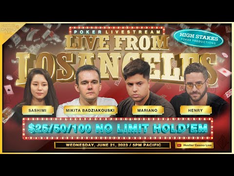 Mikita Badziakouski, Mariano, Sashimi, Henry & Brandon Frazier Play $25/50/100!! Commentary by DGAF