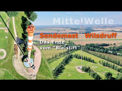Sprengung MW-Sendemast Wilsdruff