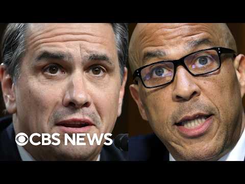 Booker grills Todd Blanche about Ghislaine Maxwell meeting, Paramount-Warner Bros. Discovery merger