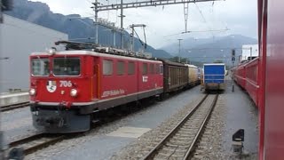 preview picture of video 'Swiss Rail Travel - Landquart to Chur by Rhätische Bahn'