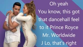 Prince Royce   Back It Up Spanish Version Ft  Jennifer Lopez &amp; Pitbull LYRICS