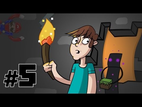 Minecraft Daily w/ SSoHPKC : Sly : Kootra : and Nova Part 5 - The Birth of Glidey McPlane