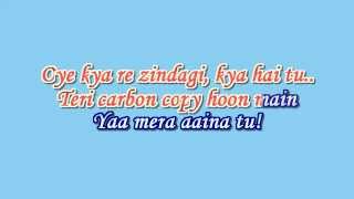Carbon Copy - Drishyam Lyrics And Karaoke | Ajay Devgn &amp; Shriya Saran | Ash King | Vishal Bhardwaj