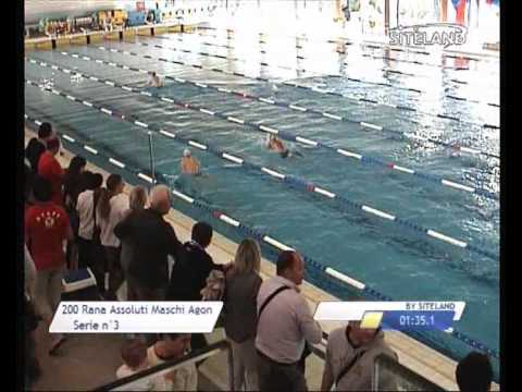 Serie 3 dei 200 Rana  Assoluti M Agonisti - 7 Meeting City of Lignano