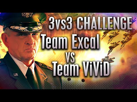 $75 3v3 Challenge: Team ExCaL vs Team ViViD - Challenge by Badder | C&C Generals Zero Hour