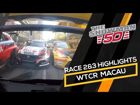WTCR Macau race 2 and 3 highlights with Tom Coronel in the Cupra TCR