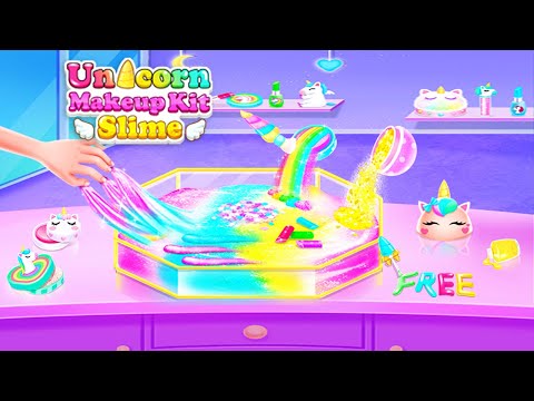 Unicorn Slime Makeup Kit - Fun Games for Girls Video