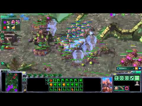 Sheth's baneling bombs against Minigun - Starcraft 2
