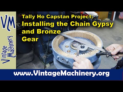 Tally Ho Capstan Project: Mounting the Chain Gypsy and Bronze Drive Gear