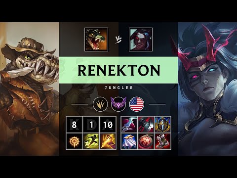 Renekton Jungle vs Kayn - NA Master Patch 25.20