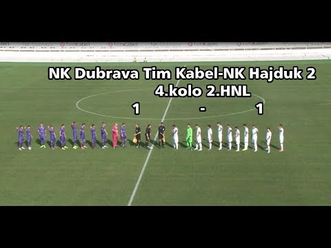 NK Dubrava Tim Kabel -NK Hajduk 2  (1-1)   2.HNL 4.kolo- golovi