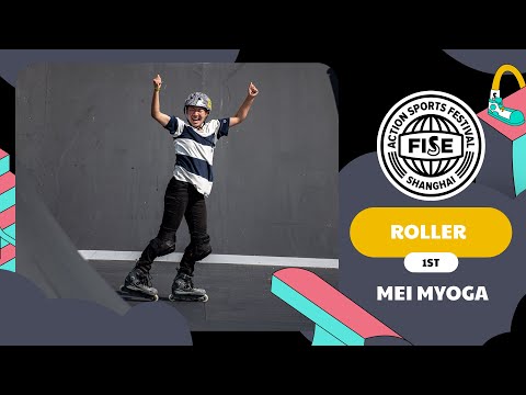 Mei MYOGA - 1st Place Women World Skate Roller Freestyle Park World Cup