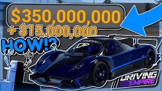 How I have $350 MILLION in ROBLOX DRIVING EMPIRE!!