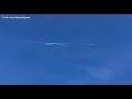 Raw Video Chinese Spy Balloon Shot Down Off The Carolina Coast