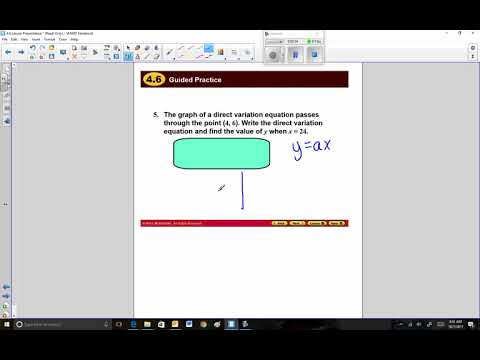 4 6 Ex 3 Direct Variation