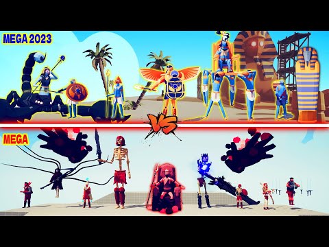 MEGA EGYPT (2023) vs MEGA SPOOKY TEAM | TABS - Totally Accurate Battle Simulator