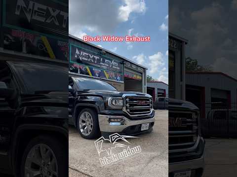 Black Widow Muffler on this GMC sierra #truck #gmc