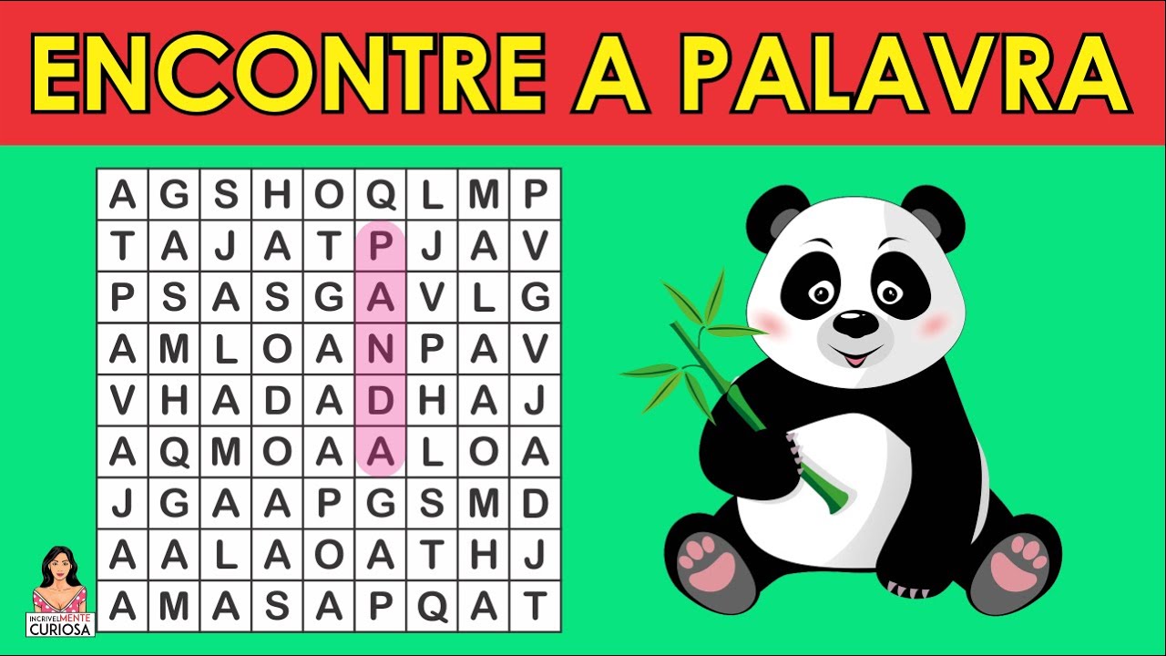 CAÇA-PALAVRAS de Comidas e Animais COM EMOJIS [ IncrivelMente Curiosa ]