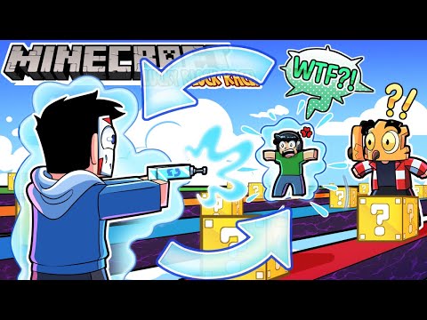 This Minecraft Lucky Block Race had us SWITCHING places!