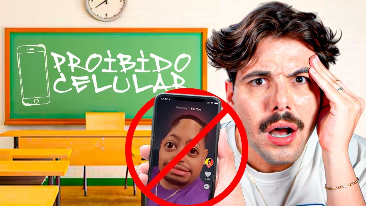 Os alunos tão surtando com a proibição do celular nas escolas