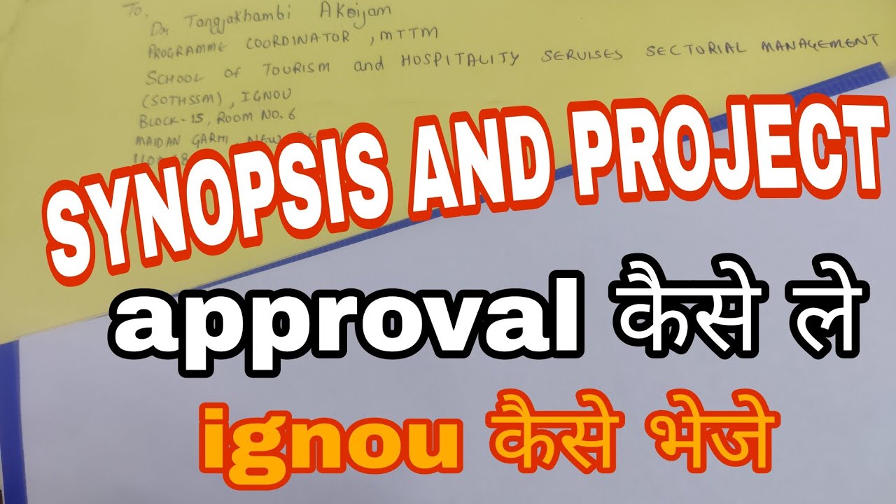 Ignou synopsis || ignou project || process of synopsis and project