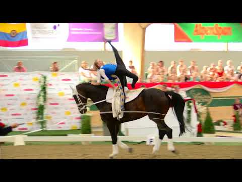 2017 FEI World Junior Vaulting Championships - Janie Salisbury and Bridget Kiernan Pas de Deux