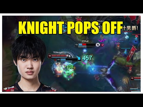 TES Knight destroys the backline (LPL 2022 TES vs TT)