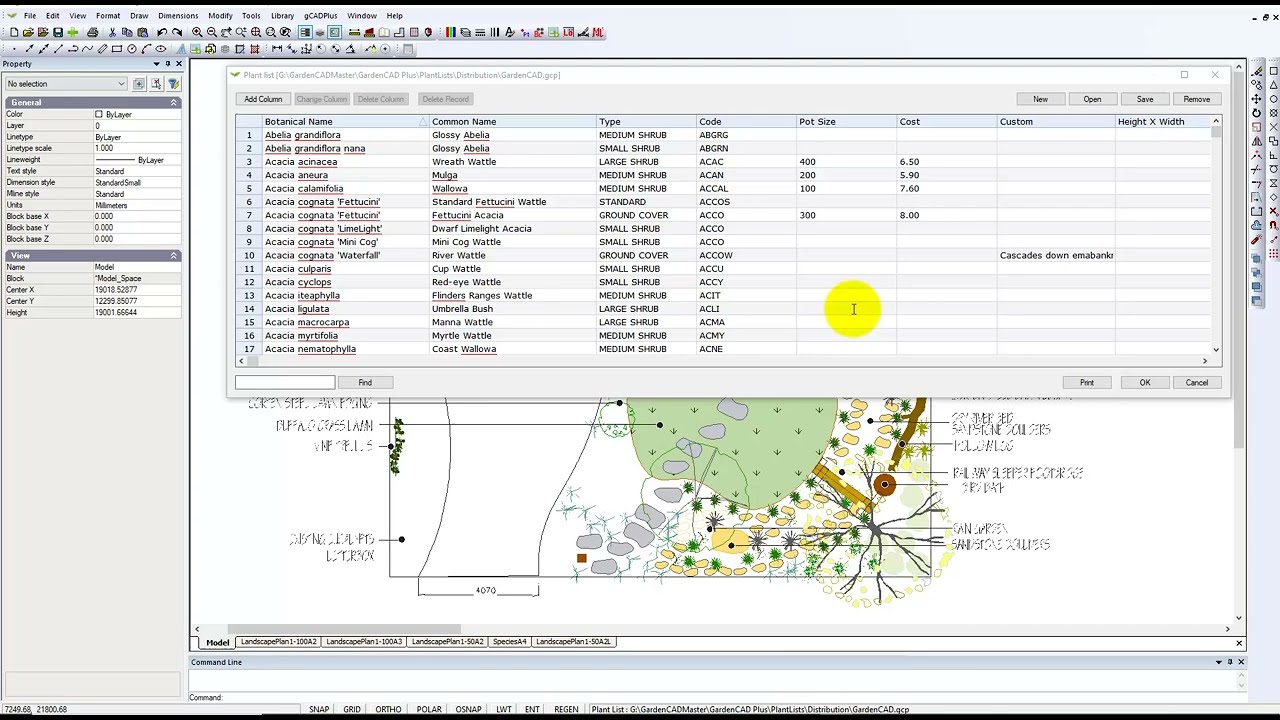 Convert an Excel spreadsheet into a plant database file
