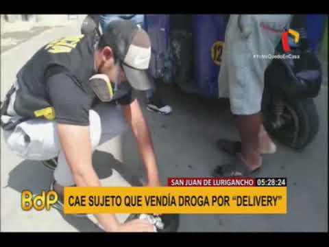 SJL: detienen a vendedor de droga por ‘delivery’