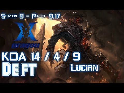 KZ Deft LUCIAN vs MORGANA Bot - Patch 9.17 KR Ranked