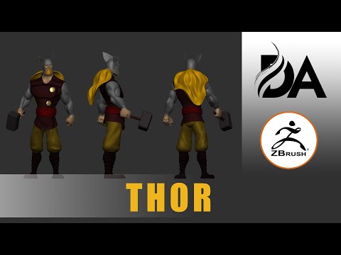 How to Make a Stylized Thor in ZBrush Tutorial