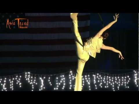 Ice Skating with Hula hoop Acrobats and Aerial Ring by Tiffany Tang