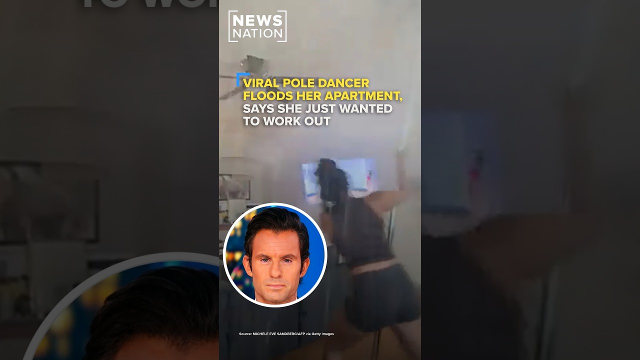 Video: Houston pole dancer's tension pole dislodges and triggers apartment sprinkler flood