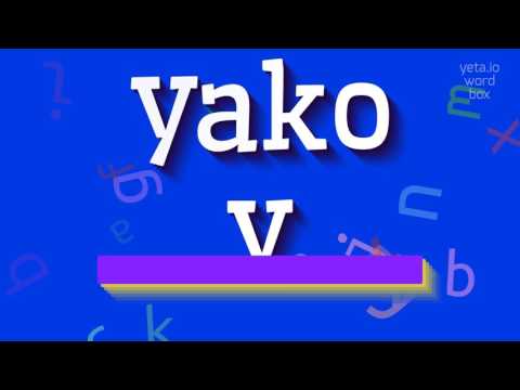 YAKOV - HOW TO PRONOUNCE YAKOV? #yakov