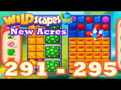 Wildscapes: New Acres Level 291 - 295 HD Gameplay | 3 match puzzle | android | 292 | 293 | 294 | IOS