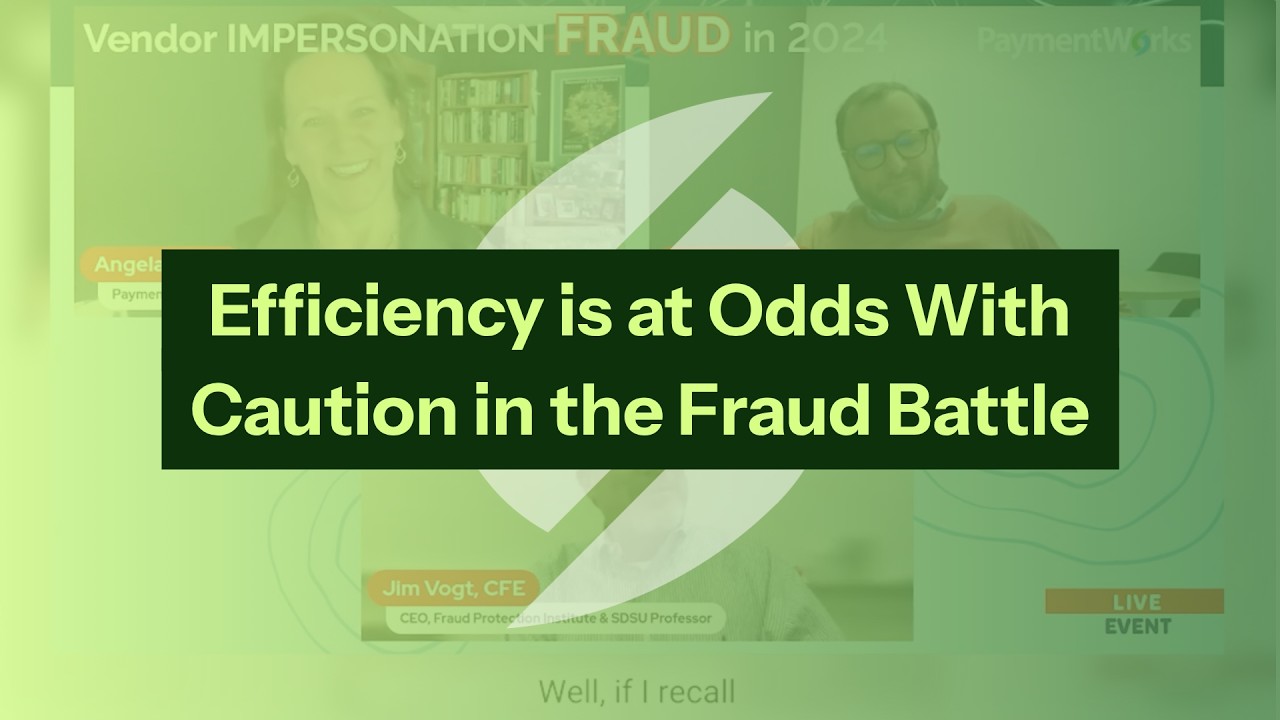 Efficiency is at Odds With Caution in the Fraud Battle