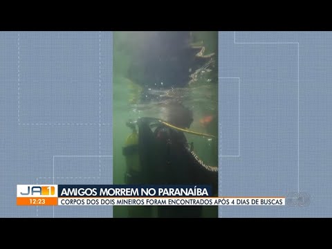 Amigos morrem afogados no Rio Paranaíba na divisa de Minas e Goiás (JA1)